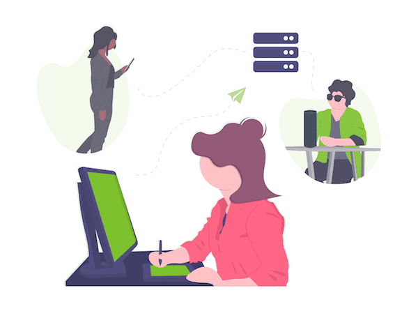 coworking software integrations illustration