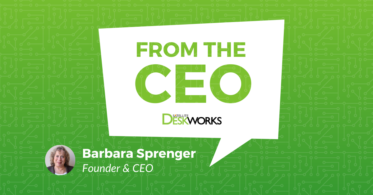 Note from the CEO, Barbara Sprenger
